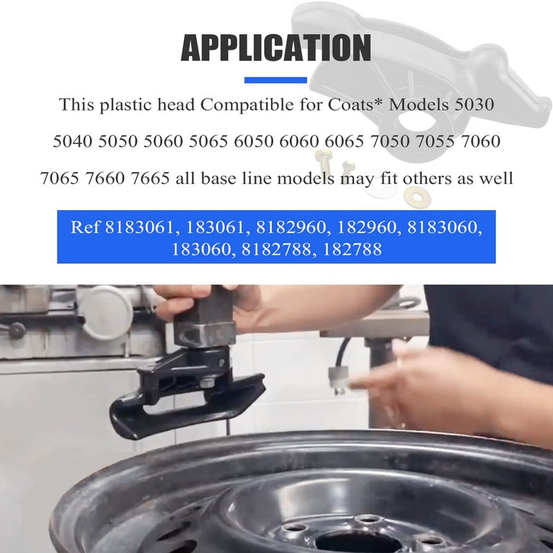 Mekar Tire Machine Changer Mount Head Plastic Nylon Mount/Demount Head Compatible for Coats Tire Changers 8182960, 183061 (5 Pack) - Image 3